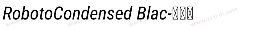 RobotoCondensed Blac字体转换